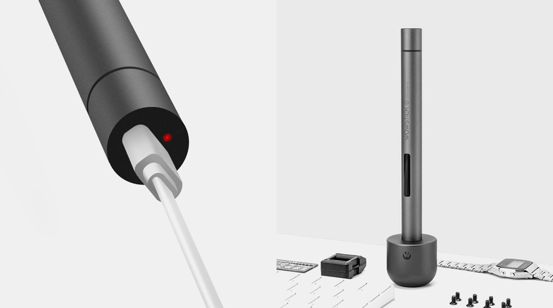 Электрическая отвертка Xiaomi WowStick 1F+ 500 мАч, серый Электрическая отвертка Xiaomi WowStick 1F+ 500 мАч, серый - 3