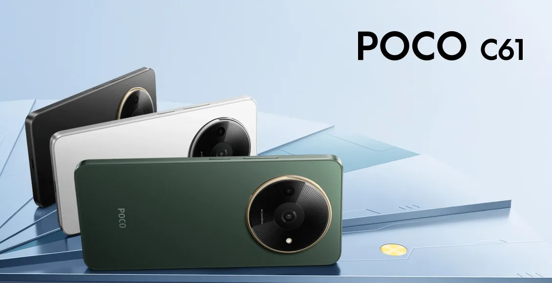 Смартфон Xiaomi Poco C61 4/128 ГБ чёрный (2sim) Смартфон Xiaomi Poco C61 4/128 ГБ чёрный (2sim) - 1