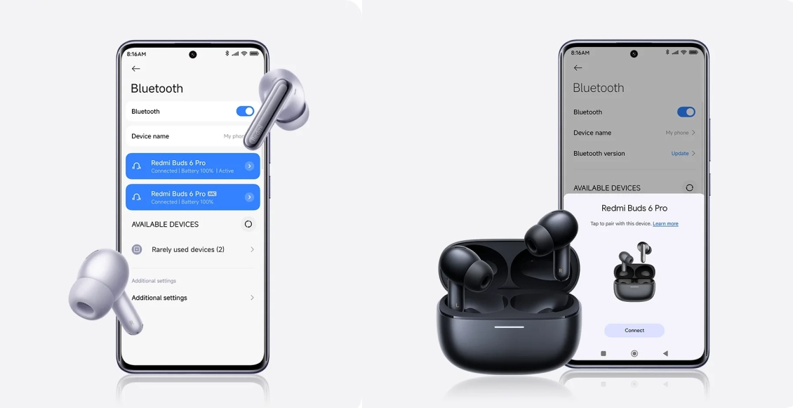 Беспроводные наушники Xiaomi Redmi Buds 6 Pro чёрный Беспроводные наушники Xiaomi Redmi Buds 6 Pro чёрный - 4