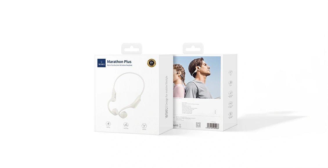Беспроводные наушники WIWU Bone Conduction Wireless Headset Marathon Plus белый Беспроводные наушники WIWU Bone Conduction Wireless Headset Marathon Plus белый - 5