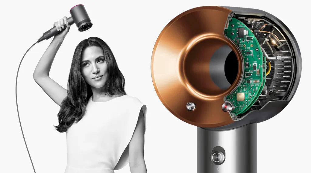 Фен Dyson Supersonic HD07 синий, пудровый (футляр) Фен Dyson Supersonic HD07 синий, пудровый (футляр) - 2