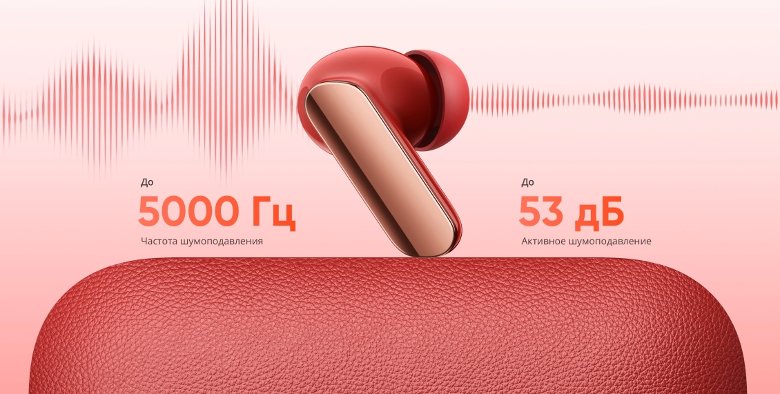 Беспроводные наушники Realme Buds Air 7 Pro красный Беспроводные наушники Realme Buds Air 7 Pro красный - 1