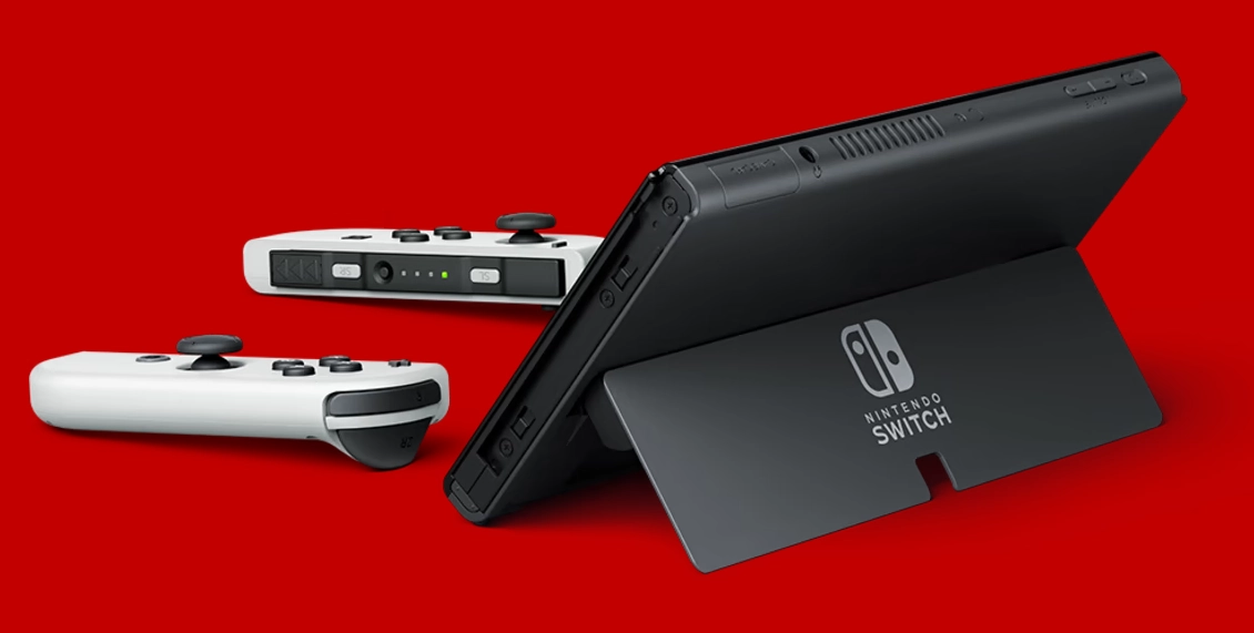 Игровая приставка Nintendo Switch OLED 64 ГБ сине-красный Игровая приставка Nintendo Switch OLED 64 ГБ сине-красный - 3