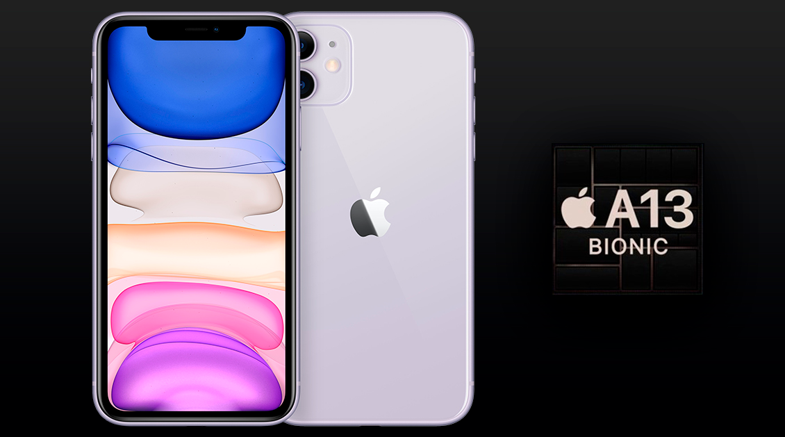 Смартфон Apple iPhone 11 64 ГБ белый (1sim + eSim) Смартфон Apple iPhone 11 64 ГБ белый (1sim + eSim) - 1