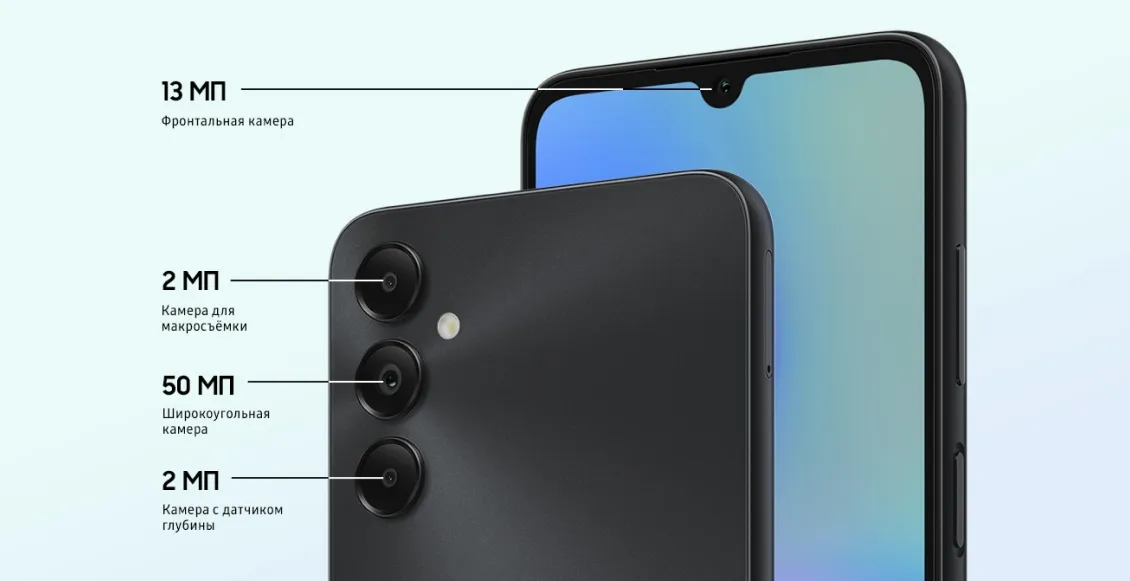 Смартфон Samsung Galaxy A05s 4/64 ГБ чёрный (2sim) Смартфон Samsung Galaxy A05s 4/64 ГБ чёрный (2sim) - 2