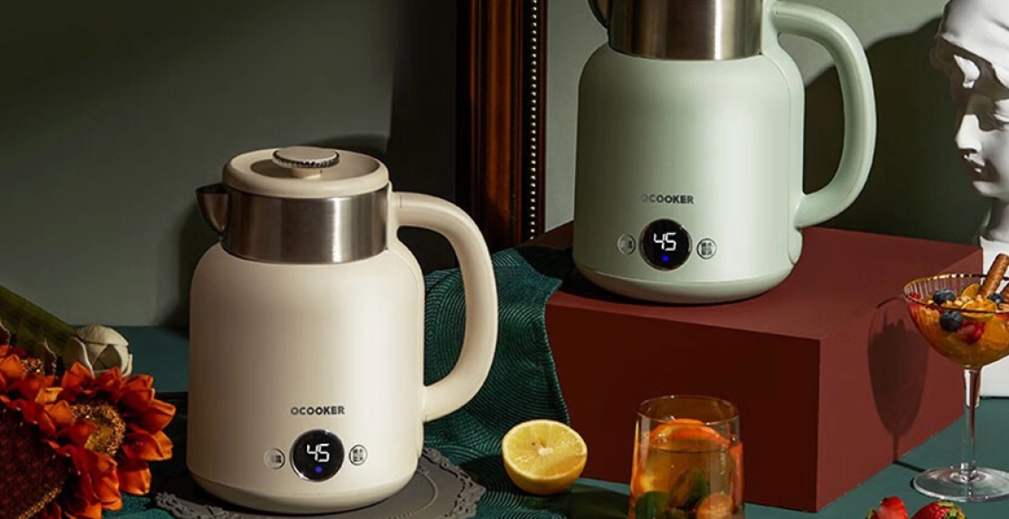 Электрочайник Xiaomi Qcooker Smart Health Kettle бежевый Электрочайник Xiaomi Qcooker Smart Health Kettle бежевый - 1
