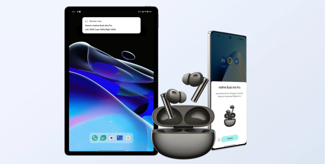 Беспроводные наушники Realme Buds Air 6 Pro голубой Беспроводные наушники Realme Buds Air 6 Pro голубой - 4
