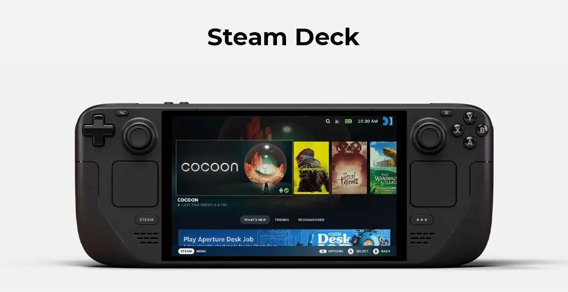 Игровая приставка Valve Steam Deck 64 ГБ чёрный Игровая приставка Valve Steam Deck 64 ГБ чёрный - 1