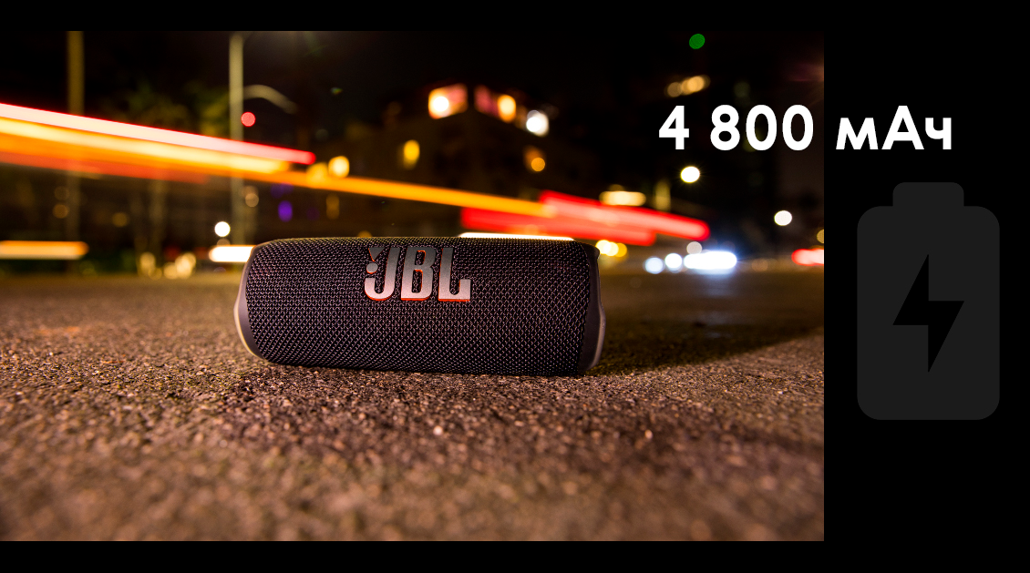Портативная колонка JBL Flip 6 серый Портативная колонка JBL Flip 6 серый - 3