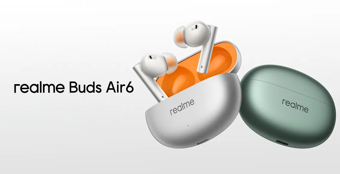 Беспроводные наушники Realme Buds Air 6 серебристый Беспроводные наушники Realme Buds Air 6 серебристый - 1