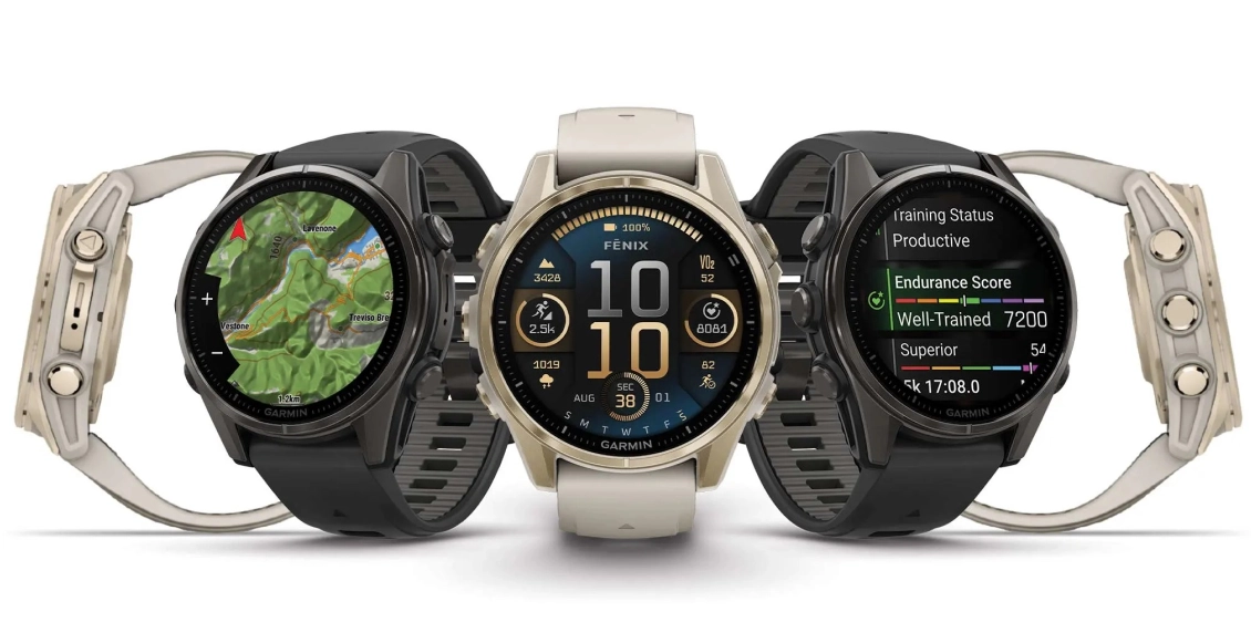 Умные часы Garmin Fenix 8 43mm угольно-чёрный (пепельно-серый ремешок) Умные часы Garmin Fenix 8 43mm угольно-чёрный (пепельно-серый ремешок) - 2