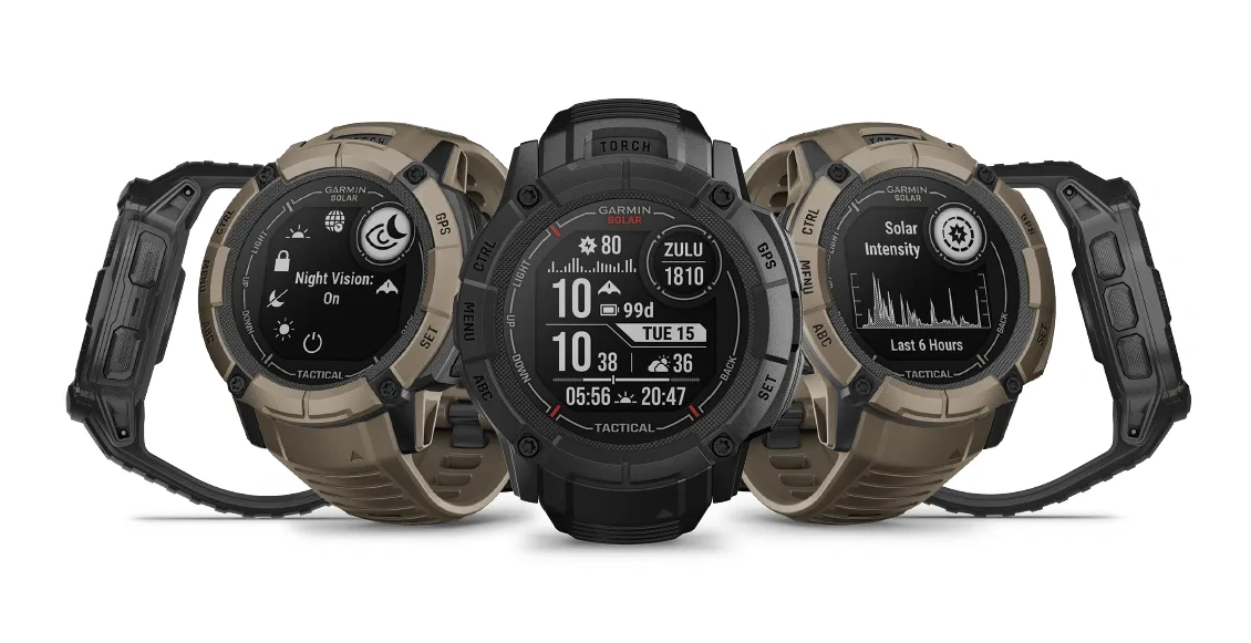 Умные часы Garmin Instinct 2x Solar Tactical коричневый (коричневый ремешок) Умные часы Garmin Instinct 2x Solar Tactical коричневый (коричневый ремешок) - 1