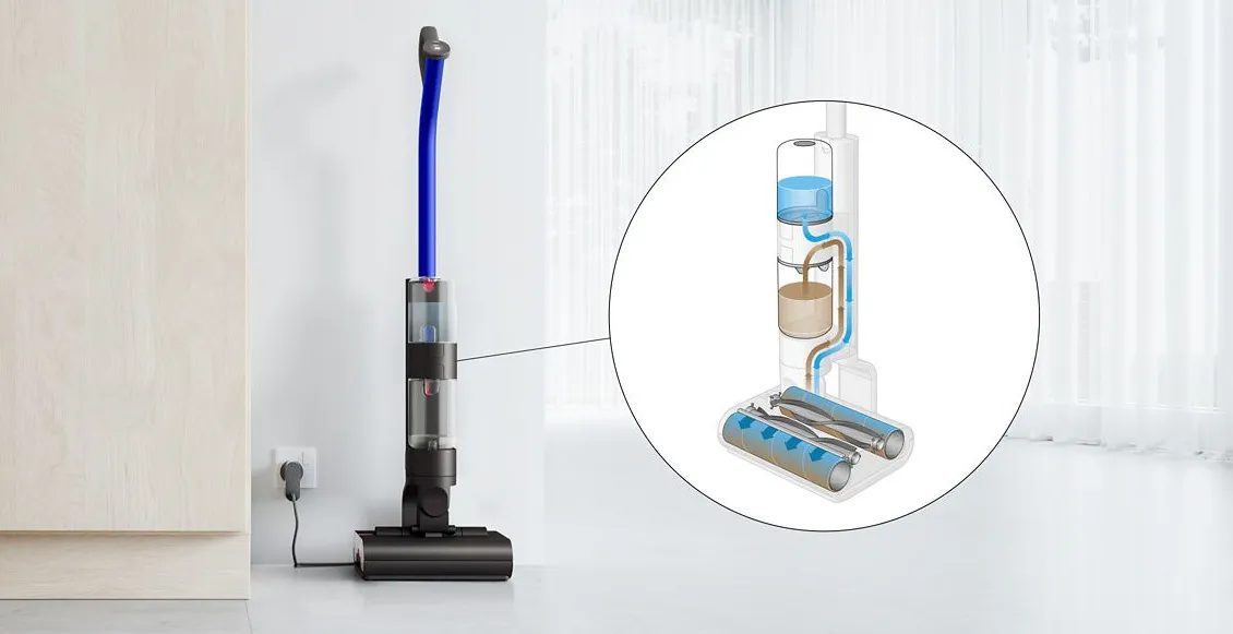 Моющий беспроводной пылесос Dyson Wash G1 синий, черный Моющий беспроводной пылесос Dyson Wash G1 синий, черный - 4