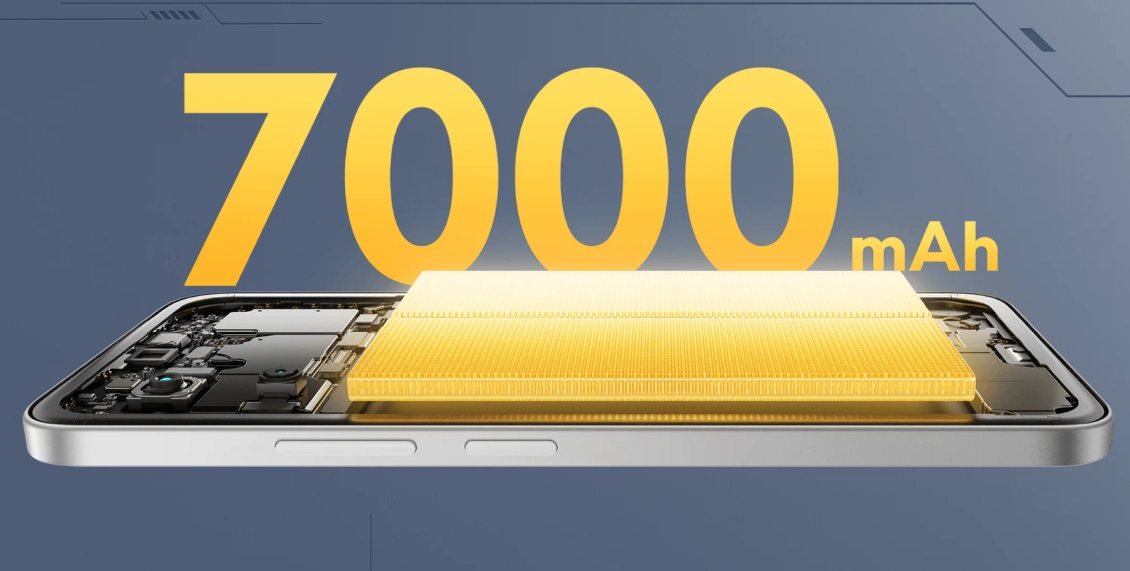 Смартфон Xiaomi Poco M7 4G 8/256 ГБ серебристый (2sim) Смартфон Xiaomi Poco M7 4G 8/256 ГБ серебристый (2sim) - 6