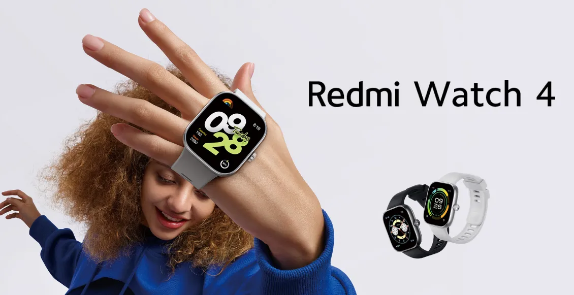 Умные часы Xiaomi Redmi Watch 4 чёрный (чёрный ремешок) Умные часы Xiaomi Redmi Watch 4 чёрный (чёрный ремешок) - 1