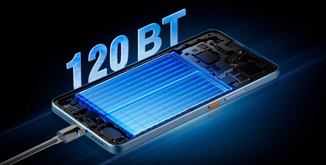 Смартфон Realme GT 7T 12/256 ГБ "синий ледник" (2sim) Смартфон Realme GT 7T 12/256 ГБ "синий ледник" (2sim) - 5