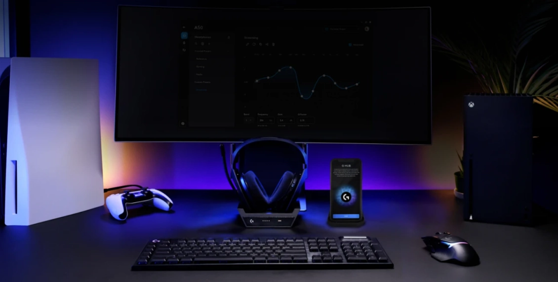 Беспроводные наушники Logitech Astro A50 (Gen 5 USB-C) чёрный Беспроводные наушники Logitech Astro A50 (Gen 5 USB-C) чёрный - 1