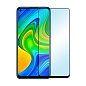 Защитное стекло 3D Premium для Xiaomi Redmi Note 9, черная рамка
