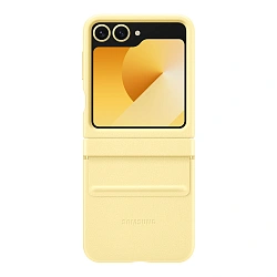 Клип-кейс (накладка) Samsung Kindsuit Case для Samsung Galaxy Z Flip 6 / 7 FE экокожа, жёлтый