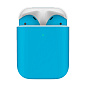 Беспроводные наушники Apple AirPods 2 с зарядным футляром голубой матовый (5024)