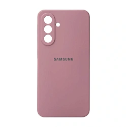 Клип-кейс (накладка) Silicone cover закрытый для Samsung Galaxy A36 силикон, пудровый