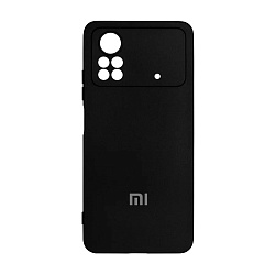 Клип-кейс (накладка) для Xiaomi Poco X4 Pro силикон, чёрный