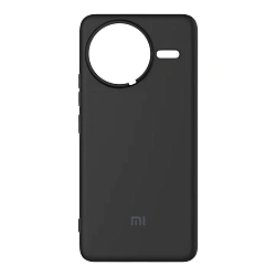 Клип-кейс (накладка) Silicone cover закрытый для Xiaomi Poco F7 Pro силикон, чёрный