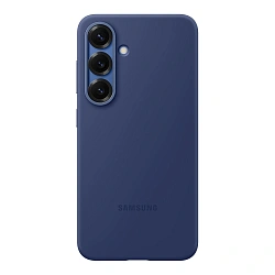 Клип-кейс (накладка) Samsung Silicone Case для Samsung Galaxy S25 силикон, поликарбонат, синий