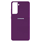 Клип-кейс (накладка) для Samsung Galaxy S21 силикон, сливовый