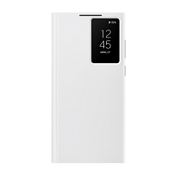 Чехол-книжка Samsung Smart Clear View Cover для Samsung Galaxy S22 Ultra полиуретан, поликарбонат, белый