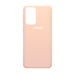 Клип-кейс (накладка) Silicone cover закрытый для Samsung Galaxy A33 силикон, пудровый