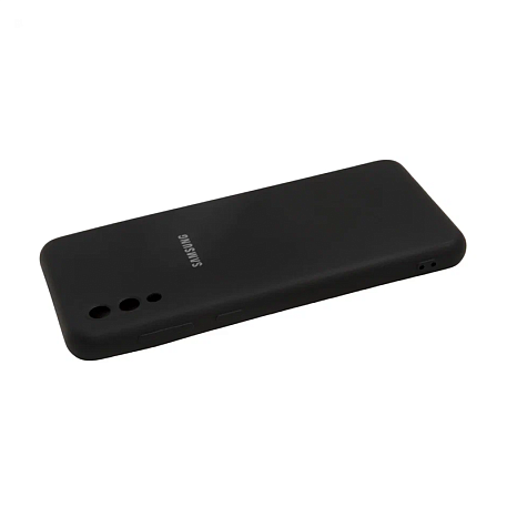 Клип-кейс (накладка) для Samsung Galaxy A02 силикон, чёрный - 3