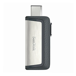 USB-флешка SanDisk Ultra Dual Drive USB-Type-C 32 ГБ (USB 3.1 Gen 1) чёрно-серебристый