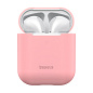 Кобура Baseus Ultrathin Series для Apple AirPods 2018 / 2019 силикон, розовый - 2