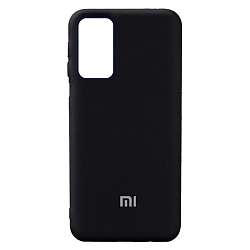 Клип-кейс (накладка) Silicone cover закрытый для Xiaomi Redmi Note 10 / 10s / Poco M5s силикон, чёрный