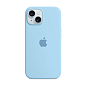 Клип-кейс (накладка) Silicone Case для Apple iPhone 15 силикон, голубой