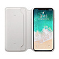 Чехол-книжка Apple Leather Folio для Apple iPhone X кожа, White - 2