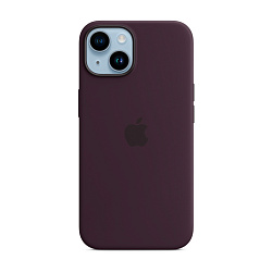 Клип-кейс (накладка) Silicone Case MagSafe для Apple iPhone 14 силикон, тёмно-фиолетовый