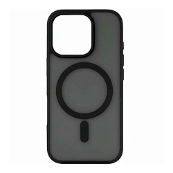 Клип-кейс (накладка) Clear Case MagSafe для Apple iPhone 16 Pro поликарбонат, затемнённый