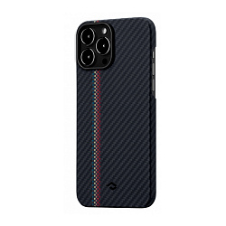 Клип-кейс (накладка) Pitaka Fusion Weaving MagEZ Case 2 для Apple iPhone 13 Pro кевлар (арамид), "концерт"