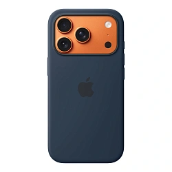 Клип-кейс (накладка) Silicone Case для Apple iPhone 17 Pro Max силикон, тёмно-синий