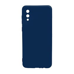 Клип-кейс (накладка) для Samsung Galaxy A02 силикон, синий