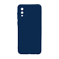Клип-кейс (накладка) для Samsung Galaxy A02 силикон, синий