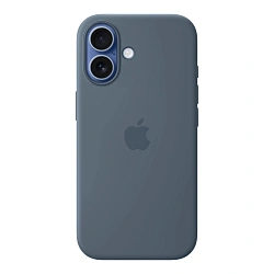 Клип-кейс (накладка) Silicone Case MagSafe для Apple iPhone 17 силикон, "якорный синий"