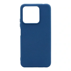 Клип-кейс (накладка) Silicone cover закрытый для Xiaomi Poco M7 Pro 5G силикон, тёмно-синий