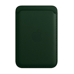 Кардхолдер  Leather Wallet with Magsafe для Apple iPhone (Уценка) зелёный