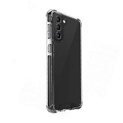 Клип-кейс (накладка) UNIQ Combat для Samsung Galaxy S22 полиуретан, прозрачный с чёрной рамкой