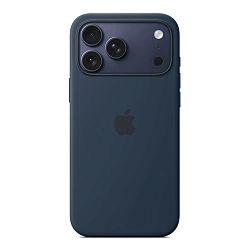 Клип-кейс (накладка) Silicone Case MagSafe для Apple iPhone 17 Pro силикон, "тёмная ночь"