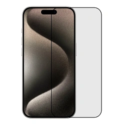 Защитное стекло Otao Clear 2.5D для Apple iPhone 15 Pro, черная рамка