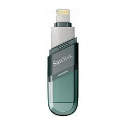 USB-флешка SanDisk iXpand Drive Flip for iPhone and iPad 128 ГБ (USB 3.1 (Lightning)) прозрачно-зеленый